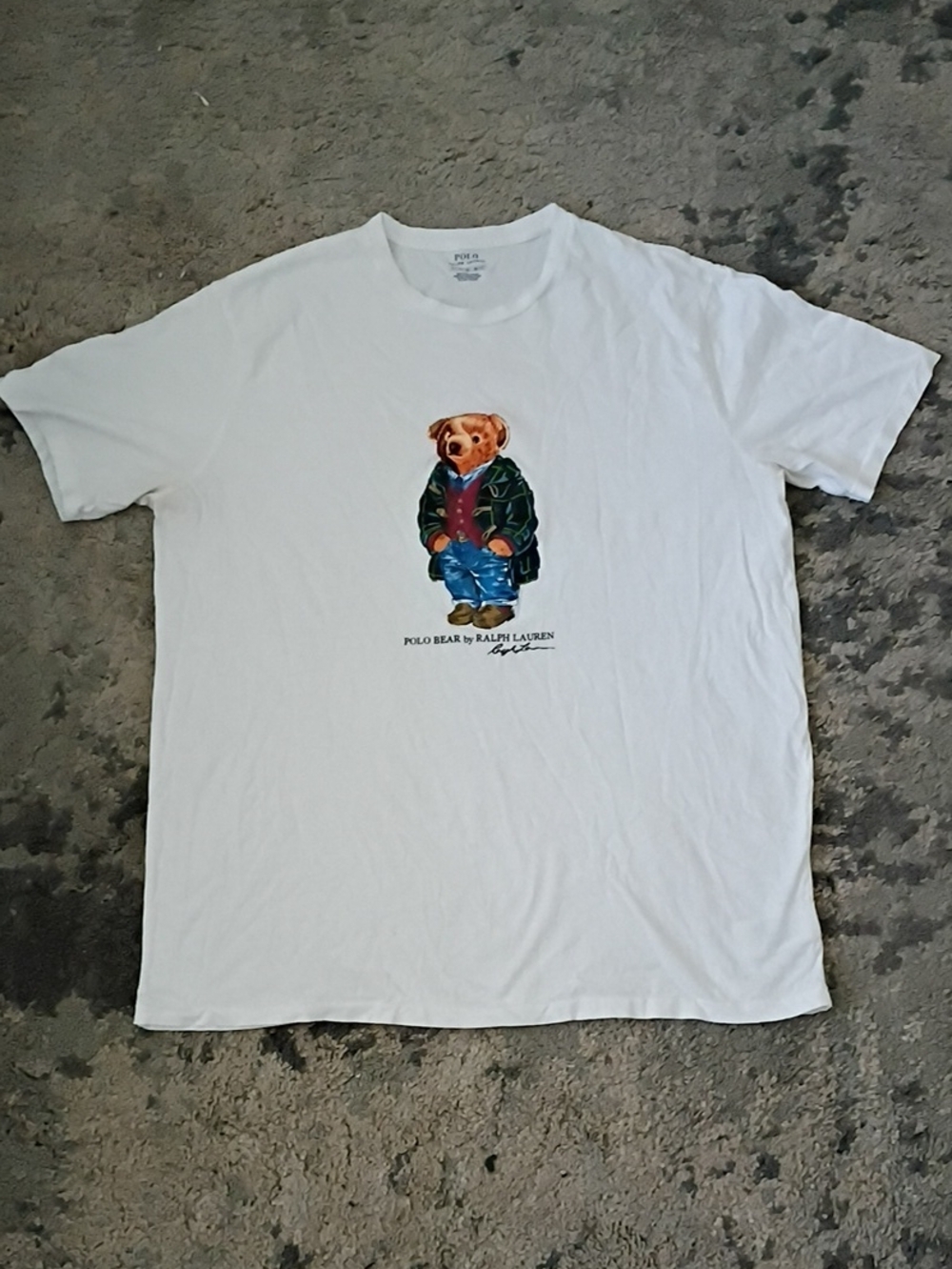 Polo by Ralph Lauren White Polo Bear Graphic Tee